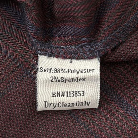 STOREE PLAID ONE SHOULDER LAYERED TOP - Picture 9 of 9